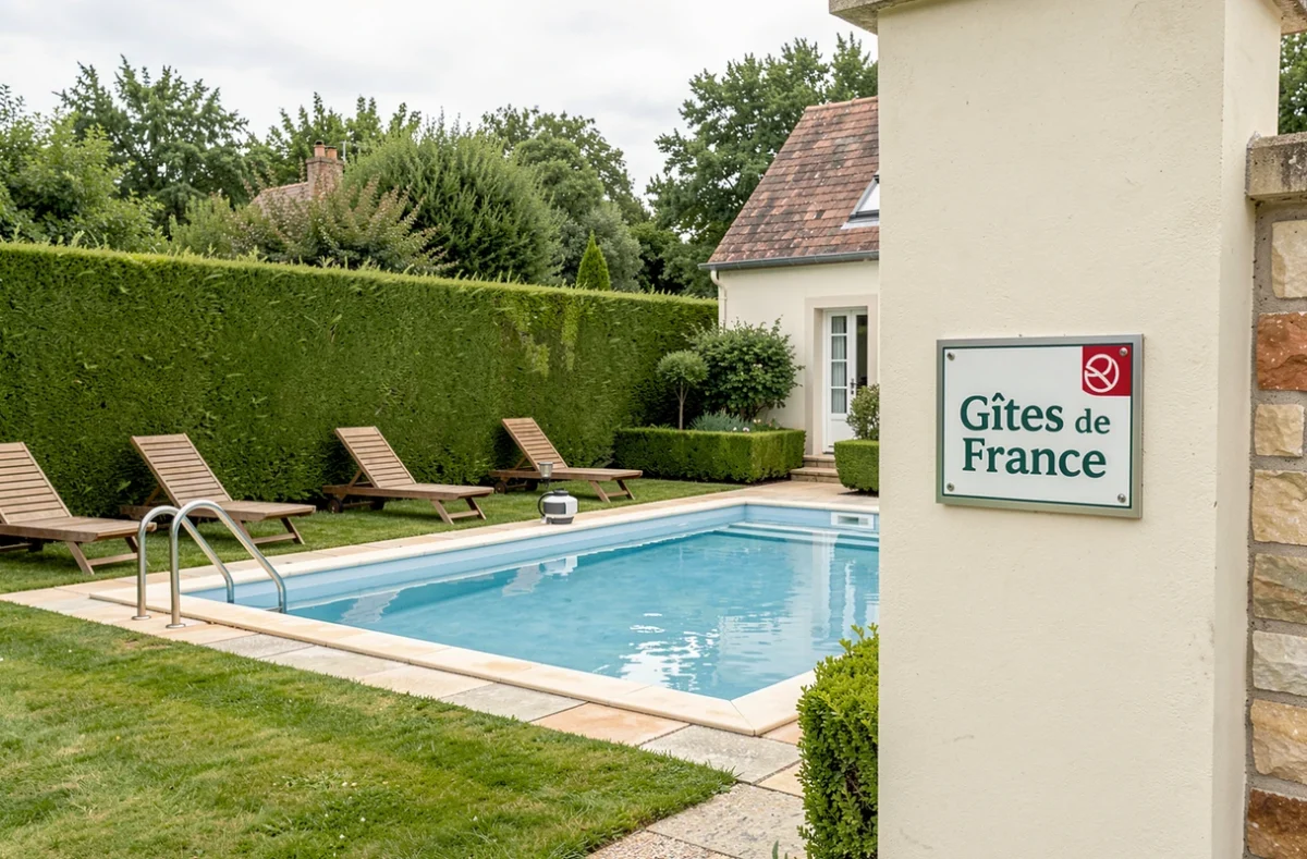 Propriété labellisée Gîtes de France Nord avec piscine filtrée et jardin soigné dans le Nord