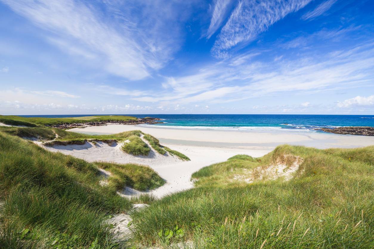 la plage de North Uist 